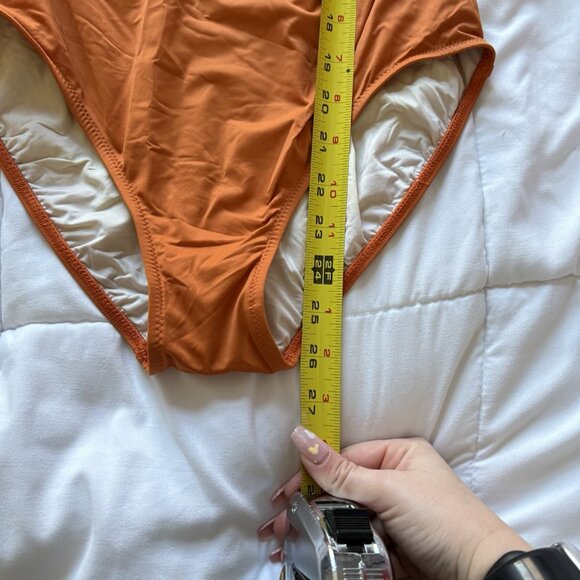 Gottex Womens Size 6 Liv Square Neck One Piece Swimsuit Orange Beach Summer - Picture 2 of 10